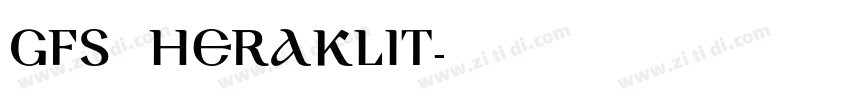GFS Heraklit字体转换